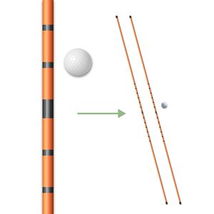 Custom LOGO <b>Golf</b> Alignment Stick Holder <b>Golf</b> Training Aid for Swing Plane and Swing Path Training <b>Golf</b> Swing Trainer - Product Image 1