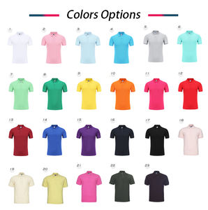 Vente en gros de t-shirts polo à manches courtes polo blanc pour hommes polyester coton brodé imprimé polos personnalisés pour hommes - Product Image 4