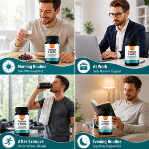 Complément alimentaire pour la prostate, multivitamines pour la virilité, 90 capsules, favorise une santé optimale et la santé de la prostate chez les hommes, complément pour la prostate - Product Image 3
