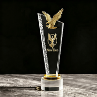 Trophée en cristal personnalisé, écologique et moderne, pour événements de compétition, vente en gros, nouveauté 2026, promotion exceptionnelle