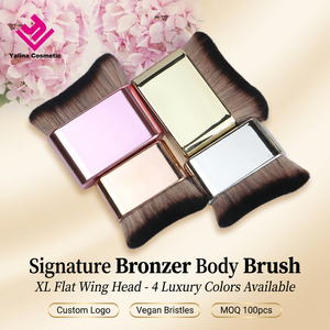 Brocha Aplicadora de Autobronceador Kabuki, Brocha de Maquillaje Corporal, Brocha para Crema Autobronceadora y Bronceador Corporal - Product Image 1