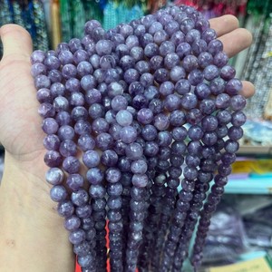 Perles de quartz émeraude énergétique protectrice, pierres précieuses en vrac, 6mm 8mm 10mm, quartz émeraude violet/vert, approvisionnement commercial en gros - Product Image 1