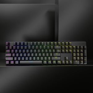 New OEM Customizable Spanish Arabic French 104 Keys Led Gaming Keyboard Office Computer Laptop Black Switch Mechanical 104 Keys - Product Image 5