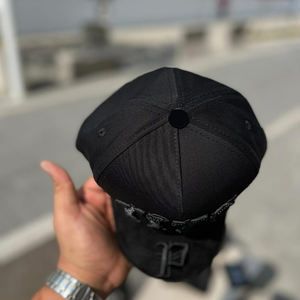 OEM ODM 5 패널 A 프레임 야구 모자 바브라스 모자 와이드 브림 스웨이드 트러커 모자 라인스톤 크롬 티토 도블레 <span class=keywords><strong>P</strong></span> 캡 - Product Image 4