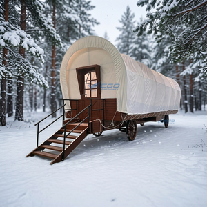 Chariot de tente polyvalent populaire, chariot de transport spécial, chariot de tente traîné par des chevaux pour le camping en promotion - Product Image 1
