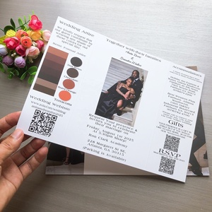 Brochures d'invitation de mariage personnalisées professionnelles, impression de livrets pliés en trois, magazine, livre, magazine de soins pour petites entreprises - Product Image 3