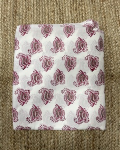 Block Print Cotton Voile Soft Light <b>Weight</b> Running Summer Dressmaking Kimono Shirt Making Fabric By The Yard - Product Image 5
