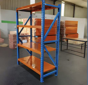 Scaffalatura Metallica Regolabile <span class=keywords><strong>a</strong></span> Basso Costo, <span class=keywords><strong>Scaffali</strong></span> Senza Bulloni per Magazzino, Scaffalatura Metallica Media Resistenza per Stoccaggio - Product Image 5