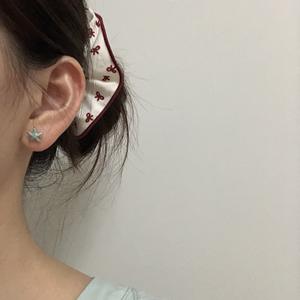 Pendientes de Plata de Ley S925 con Forma de Estrella de Mar Azul Fresca de Verano, Pendientes Asimétricos de Moda para Mujer, Estilo Dulce para Vacaciones en el Océano - Product Image 3