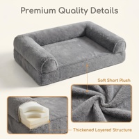 Canapé-lit multifonctionnel personnalisé pour humains et animaux, canapé d'intérieur en mousse haute densité avec housse amovible et lavable pour la maison