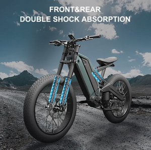 Nueva Bicicleta Eléctrica Deportiva de Montaña de Alta Velocidad con Motor Trasero de 24 Pulgadas y Neumáticos Anchos, Batería de Litio de 24V 9.5AH - Product Image 4