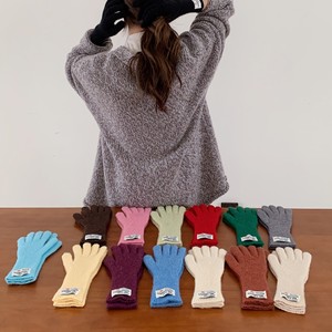 Automne hiver gants mitaines couleur unie doigt laine écran tactile corée du sud noël tricoté gants extérieur chaud gants - Product Image 2