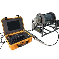 Caméra d'inspection de puits d'eau 1080*720 avec treuil automatique 500m, enroulement automatique, fonction zoom 73mm, double caméra rotative à 360 degrés