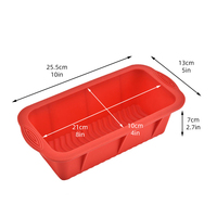 Moule à gâteau fait maison, antiadhésif, résistant à la chaleur, de qualité alimentaire, moule à pain rectangulaire en silicone facile à démouler