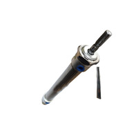 Cilindro Pneumático de Ação Dupla em Aço Inoxidável Usinado em CNC, Componente Atuador Linear para Garra de Ferramenta Final de Robô