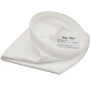 5 25 50 100 150 200 500 micron Polyethylene Industria Filter Bags On Stainless Steel Water Filters