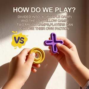 Juego de Mesa <span class=keywords><strong>Tres</strong></span> <span class=keywords><strong>en</strong></span> <span class=keywords><strong>Raya</strong></span> (XO) de Nueve Cuadrados, Novedad 2025, Juego Educativo Temprano para el Desarrollo del Pensamiento Lógico <span class=keywords><strong>en</strong></span> Niños - Product Image 2