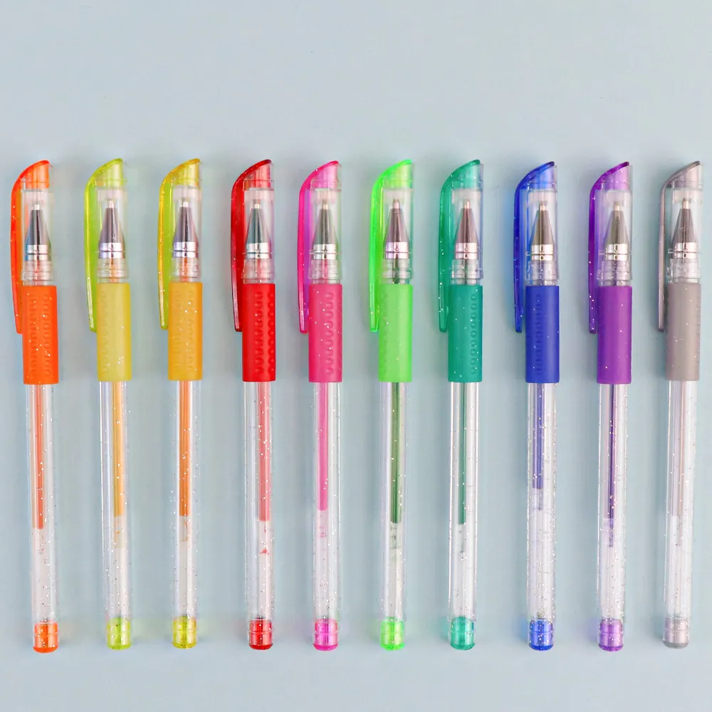 10 Farben Gel Pen Set plus 10 Farben Nachfüllungen perfekter Gel Ink Pen für Erwachsene