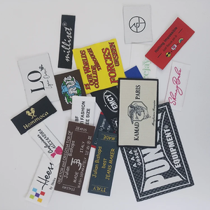 ผู้ผลิตโลโก้แบรนด์ที่กําหนดเองป้ายคอเสื้อผ้าความหนาแน่นสูงป้ายทอหรูหราสําหรับเสื้อผ้า - Product Image 4