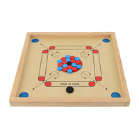 Tournament Plywood Carrom Board Game Set 32 Inches Custom 29 "x 29" Full Large Size with Wooden Board Carrom Coin and Striker