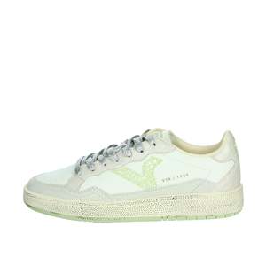 Sneakers pour femmes Victoria, blanc et vert, semelle épaisse, design VTR 1985 - Product Image 1