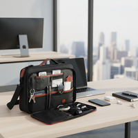 Tas Ransel Laptop Mudah Dibawa untuk Perjalanan Bisnis, Kantor, Penyimpanan Komputer, Tas Selempang, Tempat Laptop untuk Pria