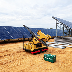 Machine de pose de poteaux solaires de haute précision avec moteur Cummins, certifiée CE, performances stables pour terrains difficiles - Product Image 2