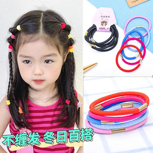Élastiques à cheveux pour enfants, haute élasticité, pour filles, usage quotidien, couleur unie, accessoires pour cheveux, origine Yiwu - Product Image 1