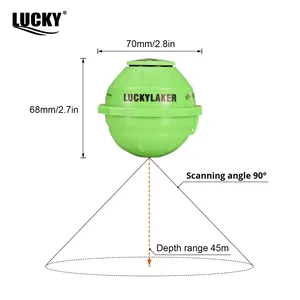 Buscador de Peces Inalámbrico LUCKY con <span class=keywords><strong>Sonar</strong></span>, Resistente al Agua IP68, 15 Horas de Duración de la Batería, Doble Uso Día/<span class=keywords><strong>Noche</strong></span>, Rango de Detección de 0.6-45m - Product Image 3