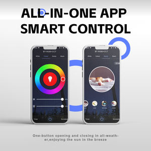 Pergola moderne <span class=keywords><strong>de</strong></span> luxe en aluminium imperméable avec toit métallique, conçue comme un gazebo <span class=keywords><strong>de</strong></span> <span class=keywords><strong>jardin</strong></span> <span class=keywords><strong>4x4</strong></span> ou 4x6 et une auvent extérieur - Product Image 3