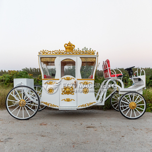 Chariot de chevaux royal populaire, classique, blanc, de luxe, pour mariage, événement, fête, décoration, chariot de chevaux royal électrique - Product Image 3
