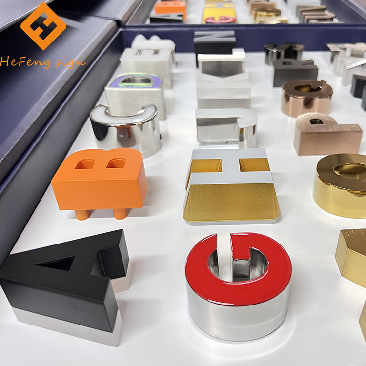 Пробная доска с подсветкой и без подсветки, 3d вывески из нержавеющей стали