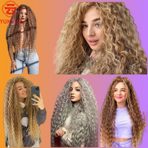 Extensiones de Cabello Sintético de Alta Temperatura para Crochet, Color Piano, 30 Pulgadas de Largo, Rizado, Marca Yunsen para Mujer - Product Image 2