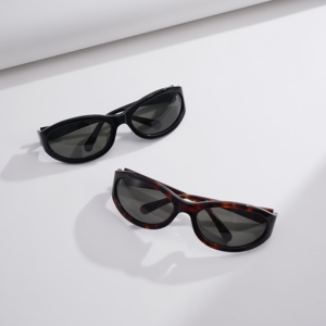 Trendy Tortoise Black Small Oval Sunglasses Retro Sun Glasses Women Men UV400 Protection Vintage Hip Hop Street Style <b>Eyewear</b> - Product Image 1
