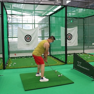 COMMENT VRAI Intérieur Extérieur <span class=keywords><strong>Maison</strong></span> Driving Range <span class=keywords><strong>Golf</strong></span> <span class=keywords><strong>Filet</strong></span> Cage Set Aides à la formation Chipping Practice 3m Green <span class=keywords><strong>Golf</strong></span> Hitting Net - Product Image 2