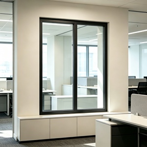 Fenêtre américaine en PVC étanche à <span class=keywords><strong>prix</strong></span> d'usine, taille personnalisée, double vitrage trempé, pour usage domestique - Product Image 2