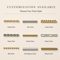 Chaînes de collier en or et argent pour la fabrication de bijoux DIY, vente en gros : Câble, Box, Cubaine, Corde, Serpent, Figaro, Épi de Blé