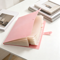 Porte-documents extensible à 8 pochettes en PP A4 pour l'organisation des documents de l'école et du bureau