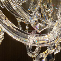 Grand luminaire de plafond LED en verre de Murano sur mesure, lustre suspendu moderne de luxe pour la maison et le bureau
