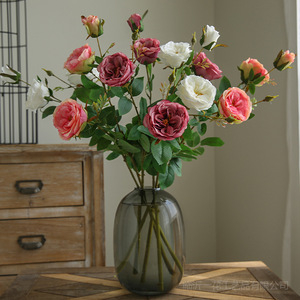 Roses artificielles Yihua Floral Art, 68 cm, fleurs en soie, style romantique européen, décoration de mariage, décoration intérieure - Product Image 3