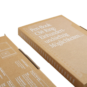 Versandkarton mailer box spedizione cartone ondulato scatola di spedizione emballage cartone logo personalizzato per imballaggio di libri wrap postal - Product Image 5