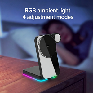 New Three-In-One Smart Watch Charging <b>Stand</b> Wireless Charger Magnetic Holder for Apple Watch Earphones Mobile <b>Phone</b> Vertical - Product Image 5