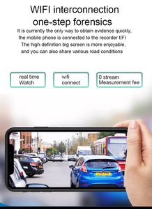 Cámara de Coche Oculta con Doble Lente, Sin Pantalla, WiFi, 1080P 4K, Aplicación Dedicada, Sensor G, Grabador de Conducción, Visión Nocturna - Product Image 3