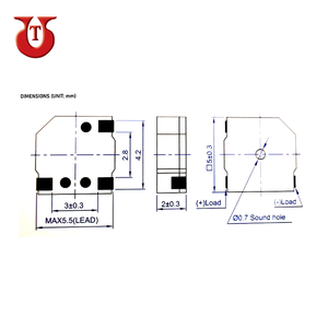Zumbador magnético SMD de 5mm, rango amplio de temperatura de funcionamiento, buena calidad, precio bajo - Product Image 4