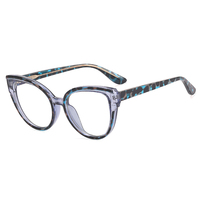 MS 97691 2023 Nuevas Gafas Ópticas Anti-Luz Azul con Armazón Grande para Mujer, TR90+CP, Diseño Colorido de Moda, Logotipo Personalizado al por Mayor