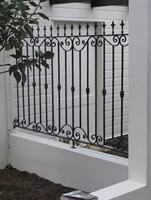 Panneaux de balustrade de balcon en fer thermolaqué sur mesure, résistants aux intempéries, certifiés CE, pour cour avant