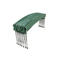Auvent rétractable durable en PVC, tente mobile imperméable avec structure en acier antirouille pour les vendeurs de nourriture et le stockage de voitures