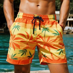 Shorts de bain imprimés pour hommes avec doublure en maille – Fabrication professionnelle - Product Image 1