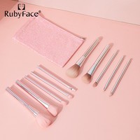 Vente en gros Offre Spéciale pinceaux de maquillage cosmétiques de marque privée 5pcs argent ombre à paupières pinceau cosmétique outils de maquillage