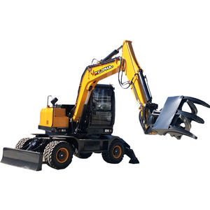 9ton Hydraulische Log Grijpwiel Graafmachine Met Houten Vork Lange <span class=keywords><strong>Arm</strong></span> - Product Image 5